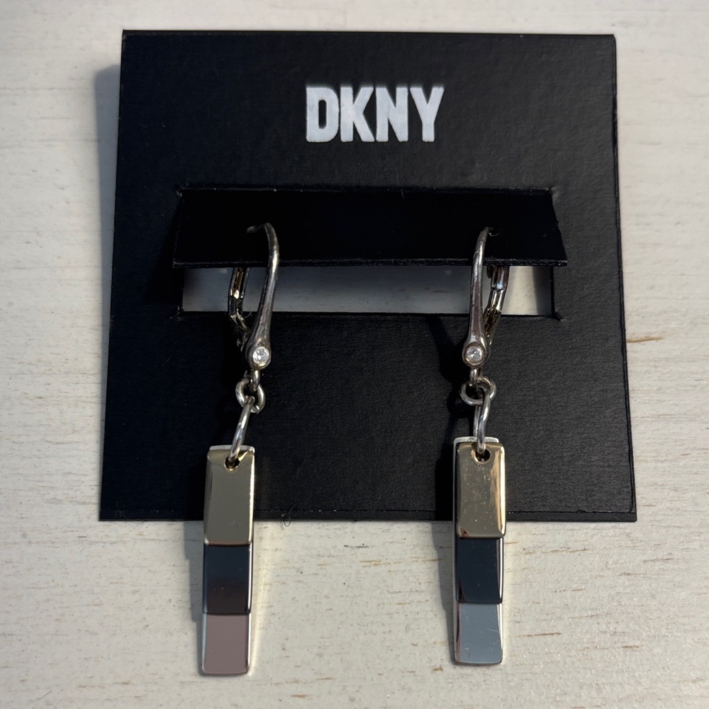 DKNY Earrings Drop Dangle Multicolored Retail $28 Brand New